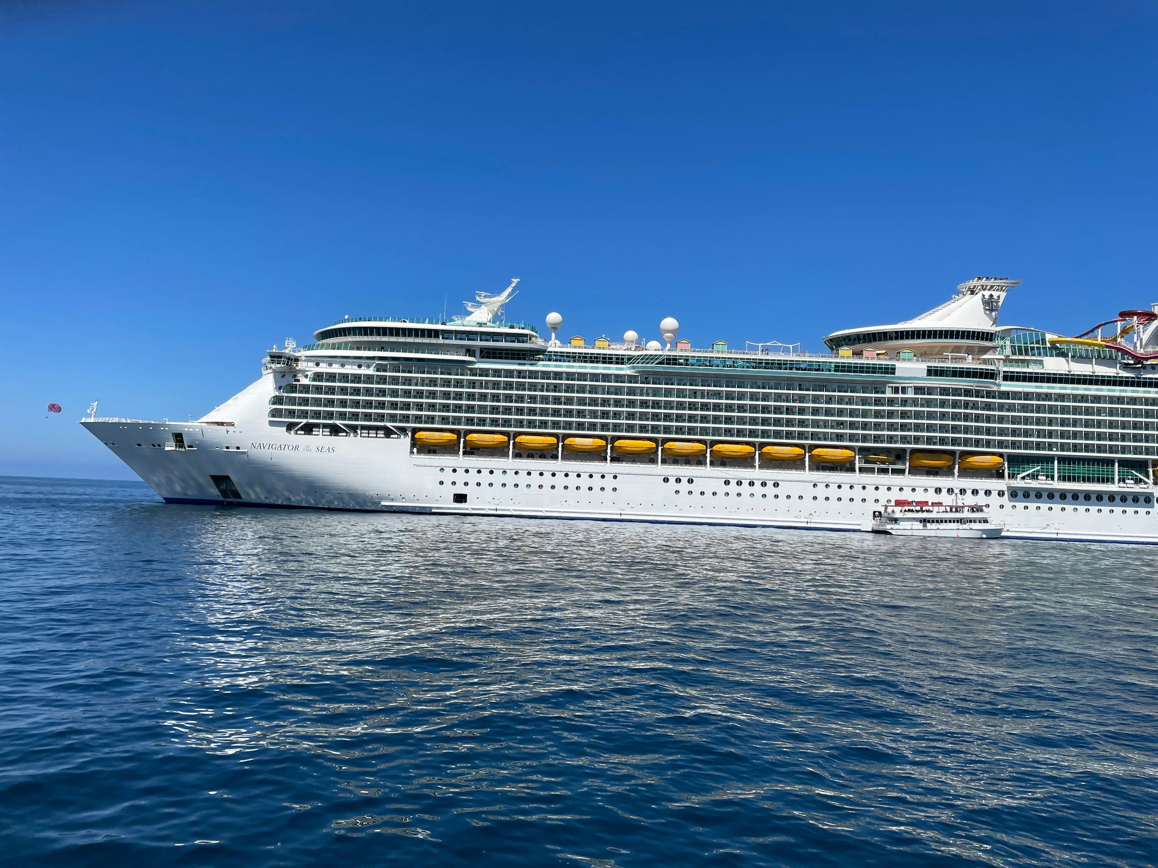 Royal Caribbean ship Navigator of the Seas at sea